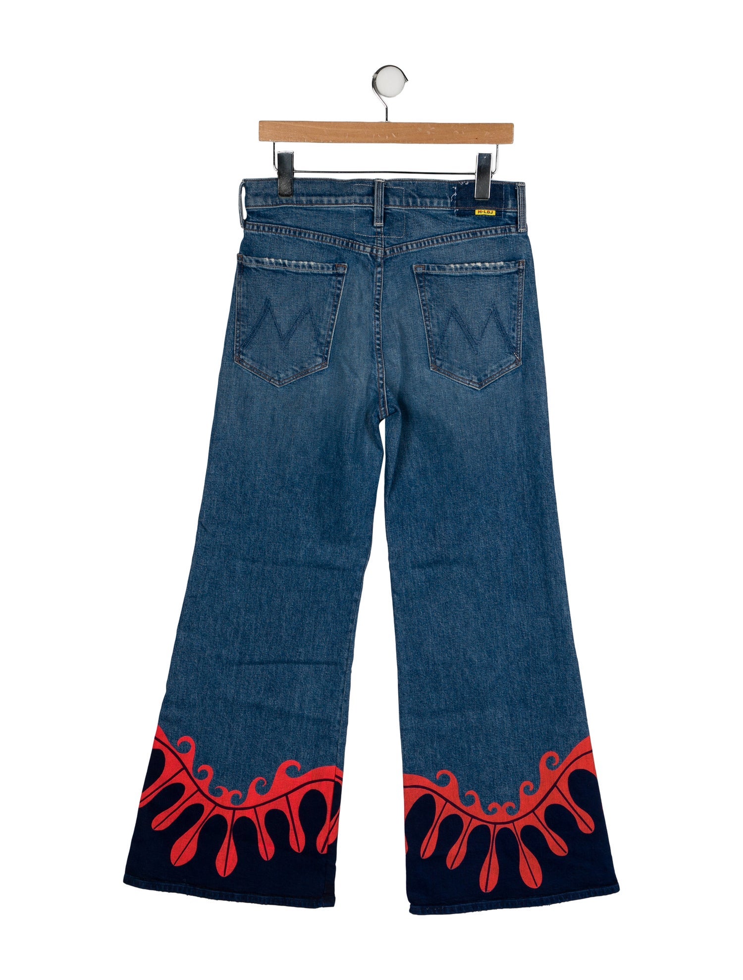 La Double J x MOTHER High-Rise Wide Leg Jeans