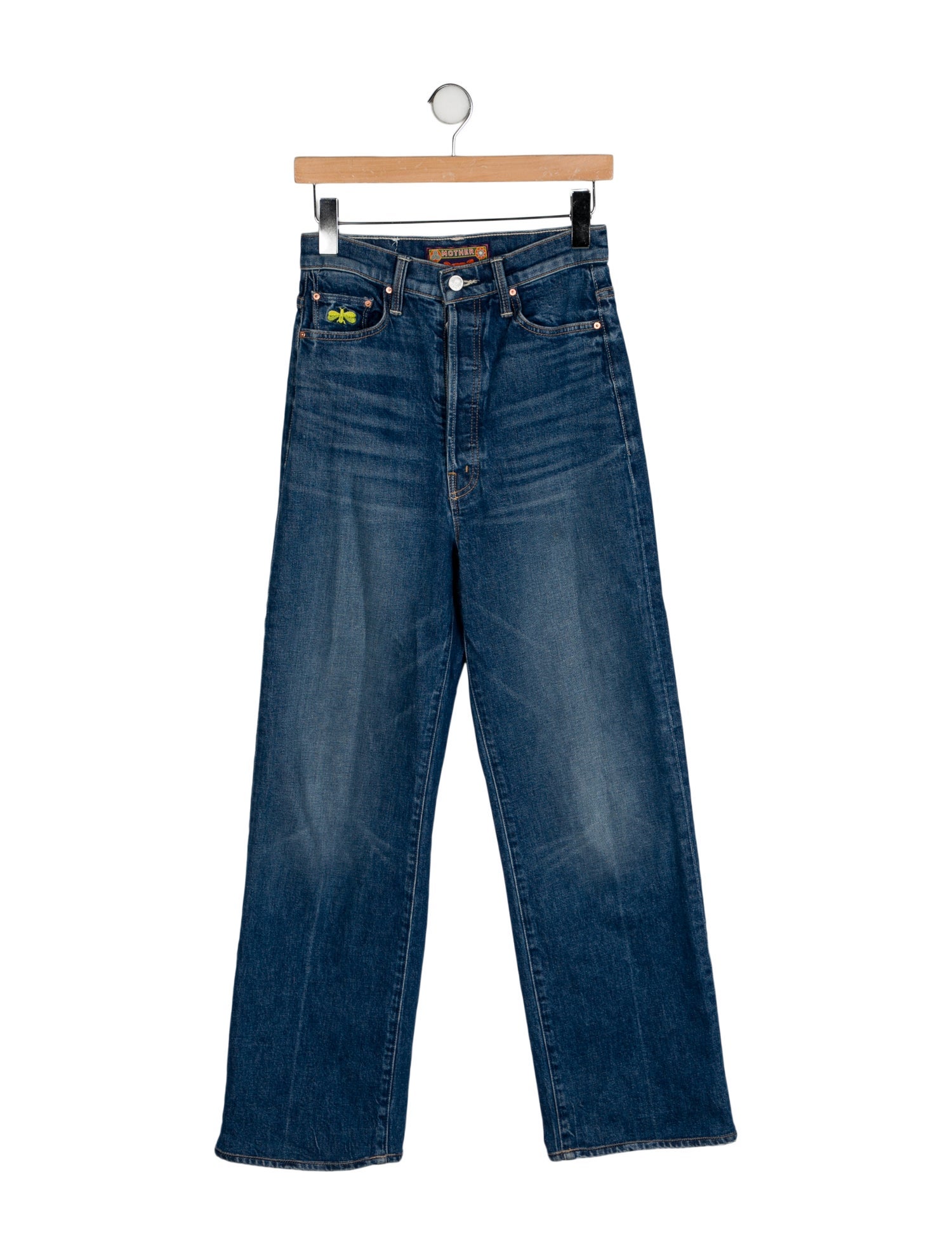 La Double J x MOTHER High-Rise Wide Leg Jeans