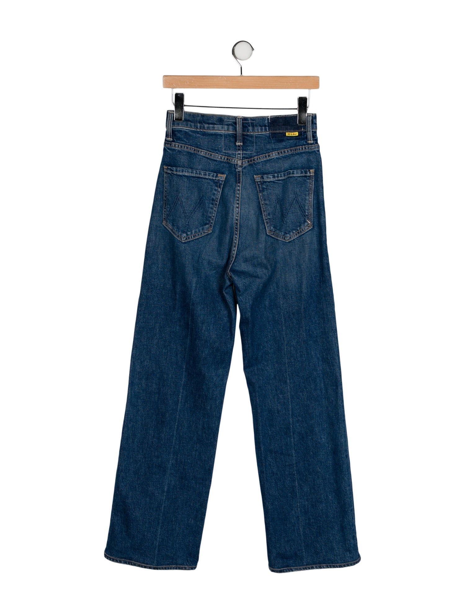 La Double J x MOTHER High-Rise Wide Leg Jeans