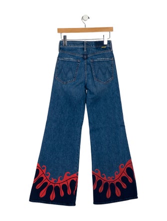 La Double J x MOTHER Mid-Rise Wide Leg Jeans