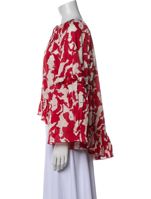 La Double J x MOTHER Printed Off-The-Shoulder Blouse