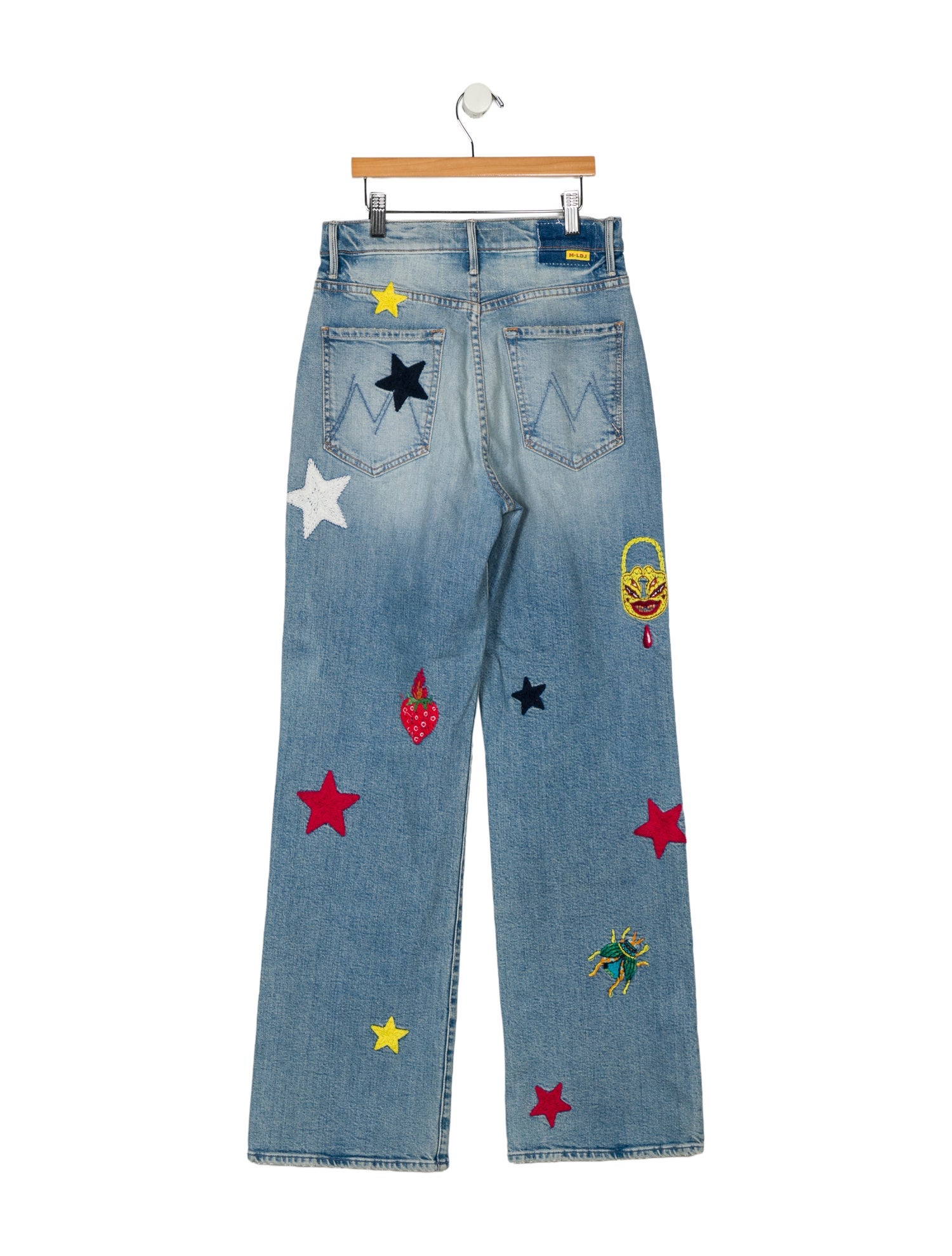 La Double J x MOTHER High-Rise Wide Leg Jeans
