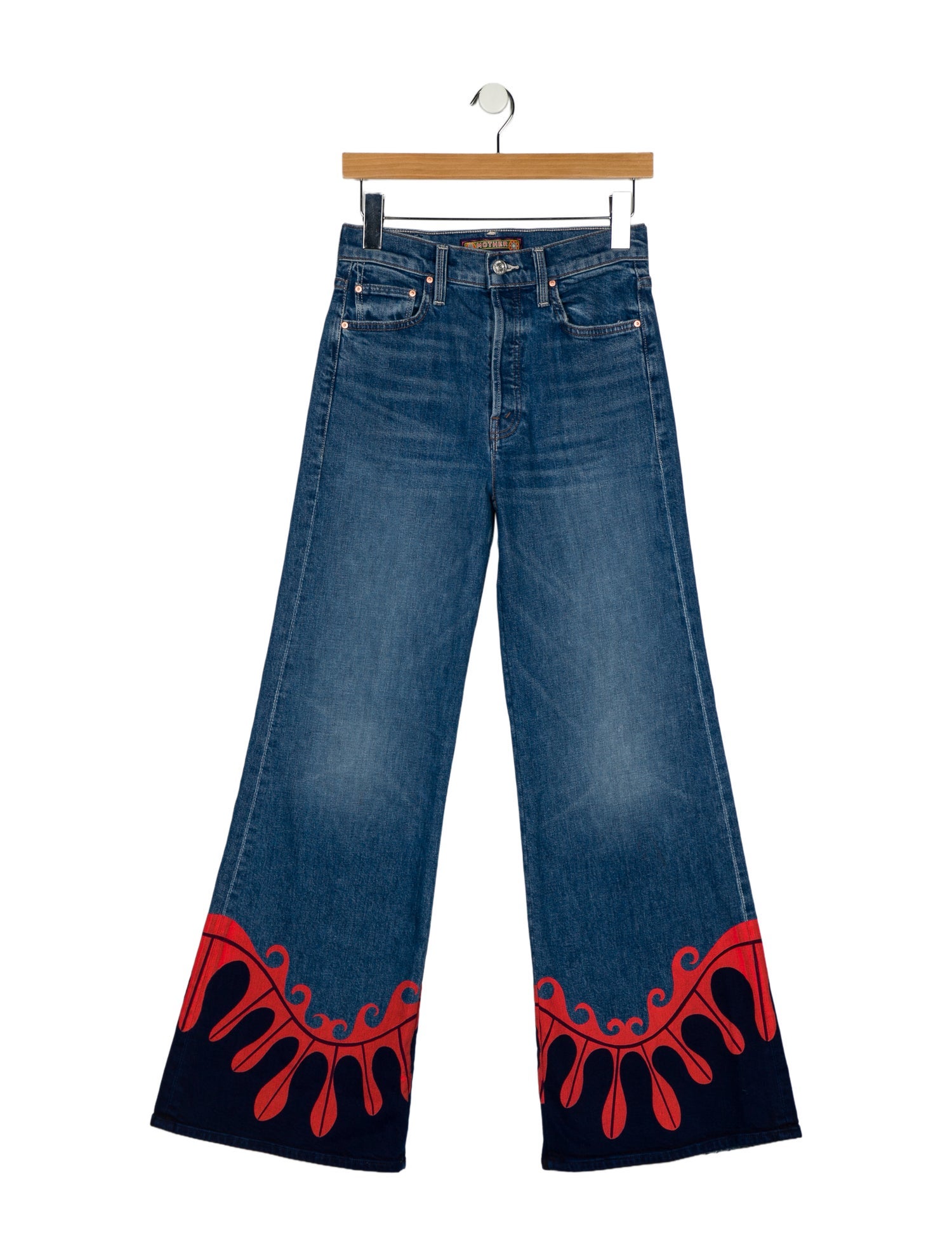 La Double J x MOTHER Mid-Rise Wide Leg Jeans