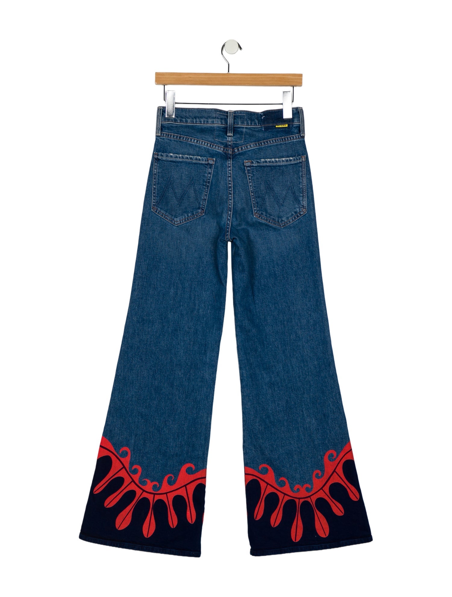 La Double J x MOTHER Mid-Rise Wide Leg Jeans