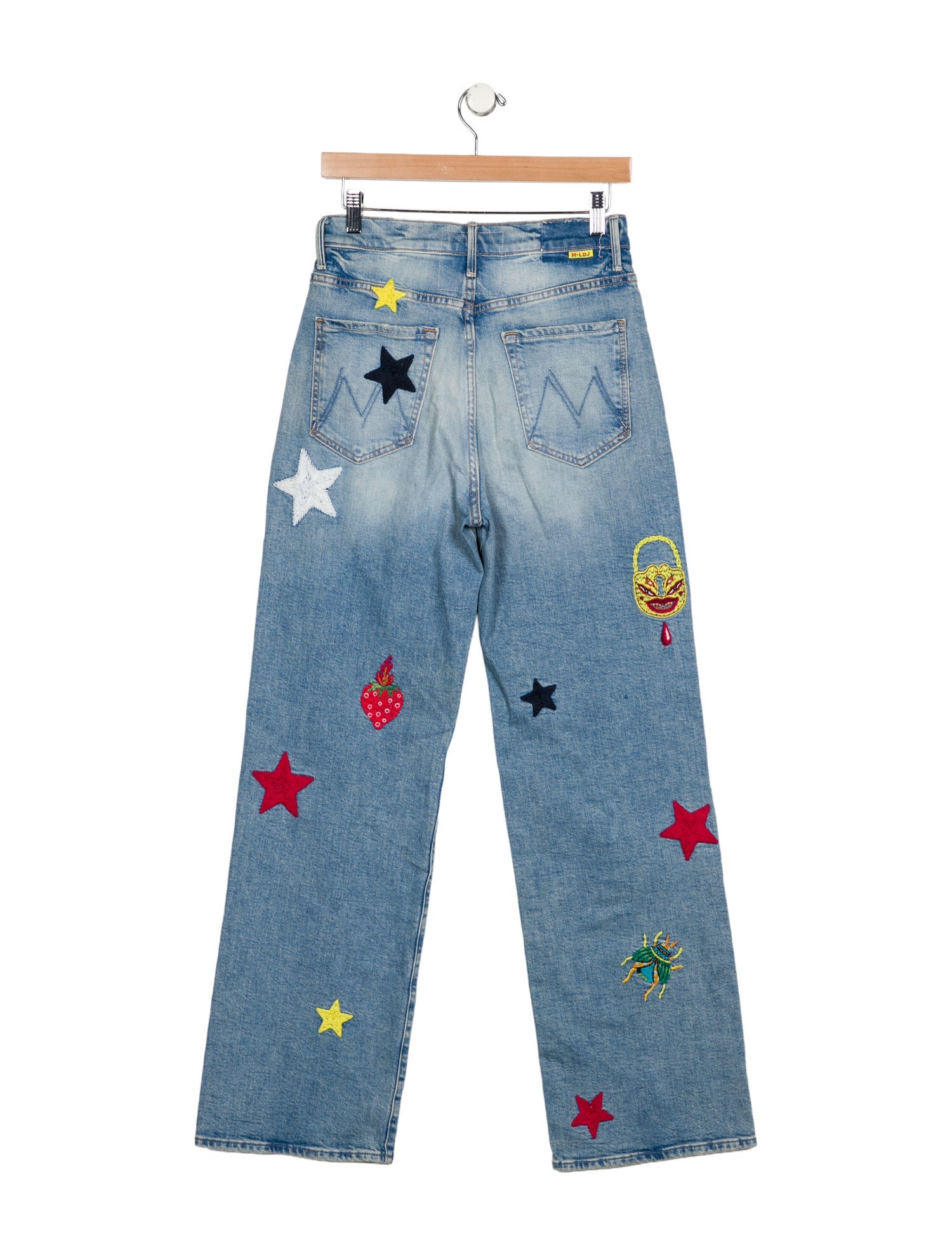 La Double J x MOTHER High-Rise Wide Leg Jeans
