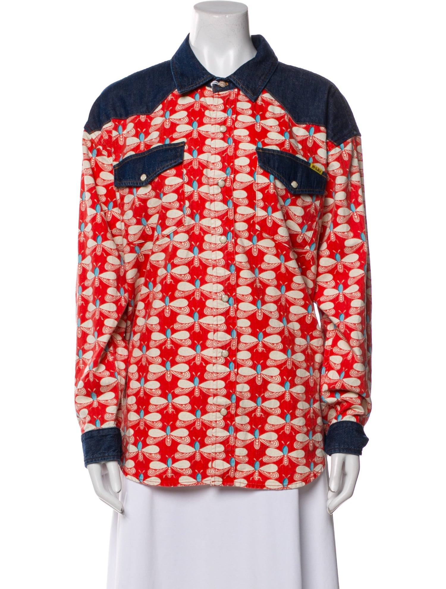 La Double J x MOTHER Printed Denim Jacket w/ Tags