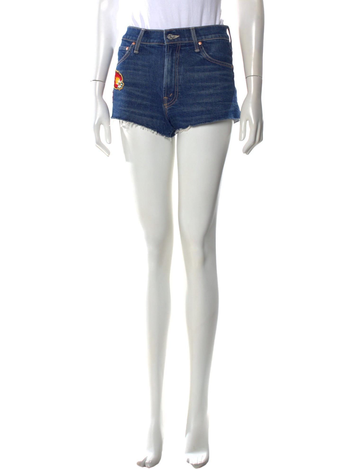 La Double J x MOTHER Graphic Print Mini Shorts