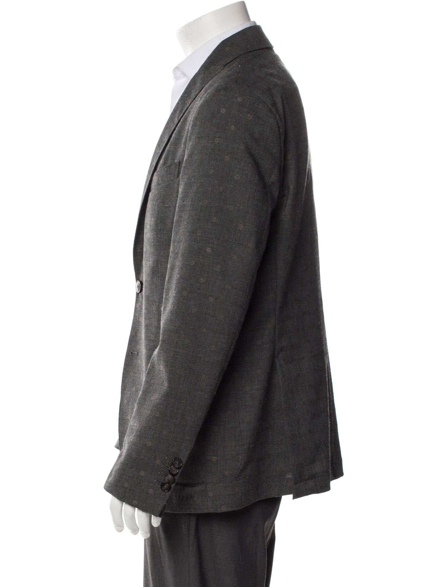 Domenico Tagliente Wool Printed Blazer