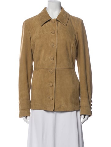 Pre-owned Doen Suede Jacket W/ Tags In Orange