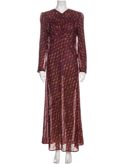 Dôen Floral Print Long Dress