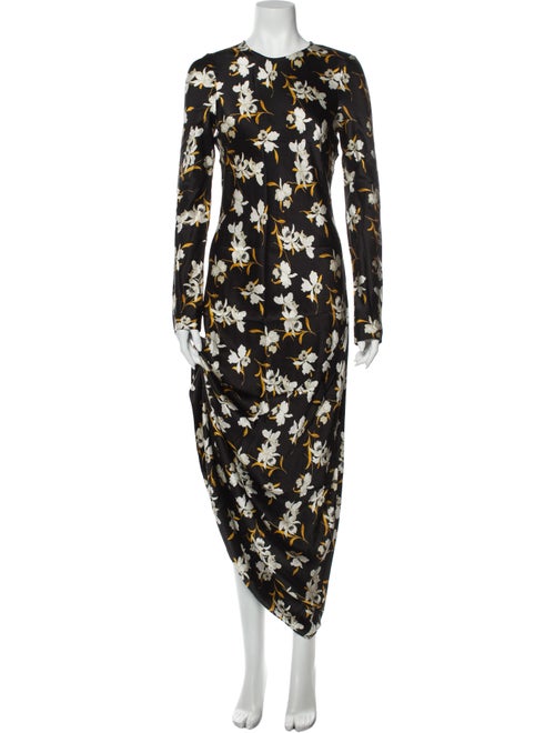 Dôen Silk Long Dress Black
