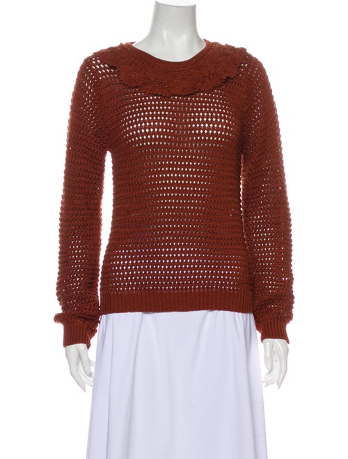 Dôen Scoop Neck Sweater Orange