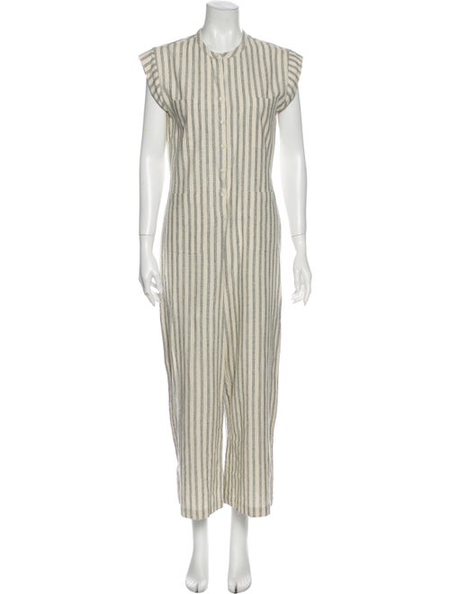 Dôen Silk Striped Jumpsuit