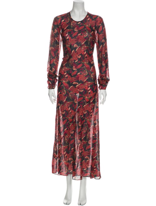 Dôen Printed Long Dress Blue