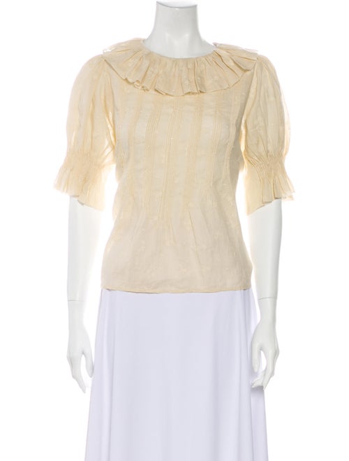Dôen Scoop Neck Short Sleeve Top