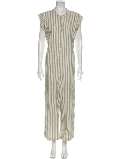 Dôen Silk Striped Jumpsuit