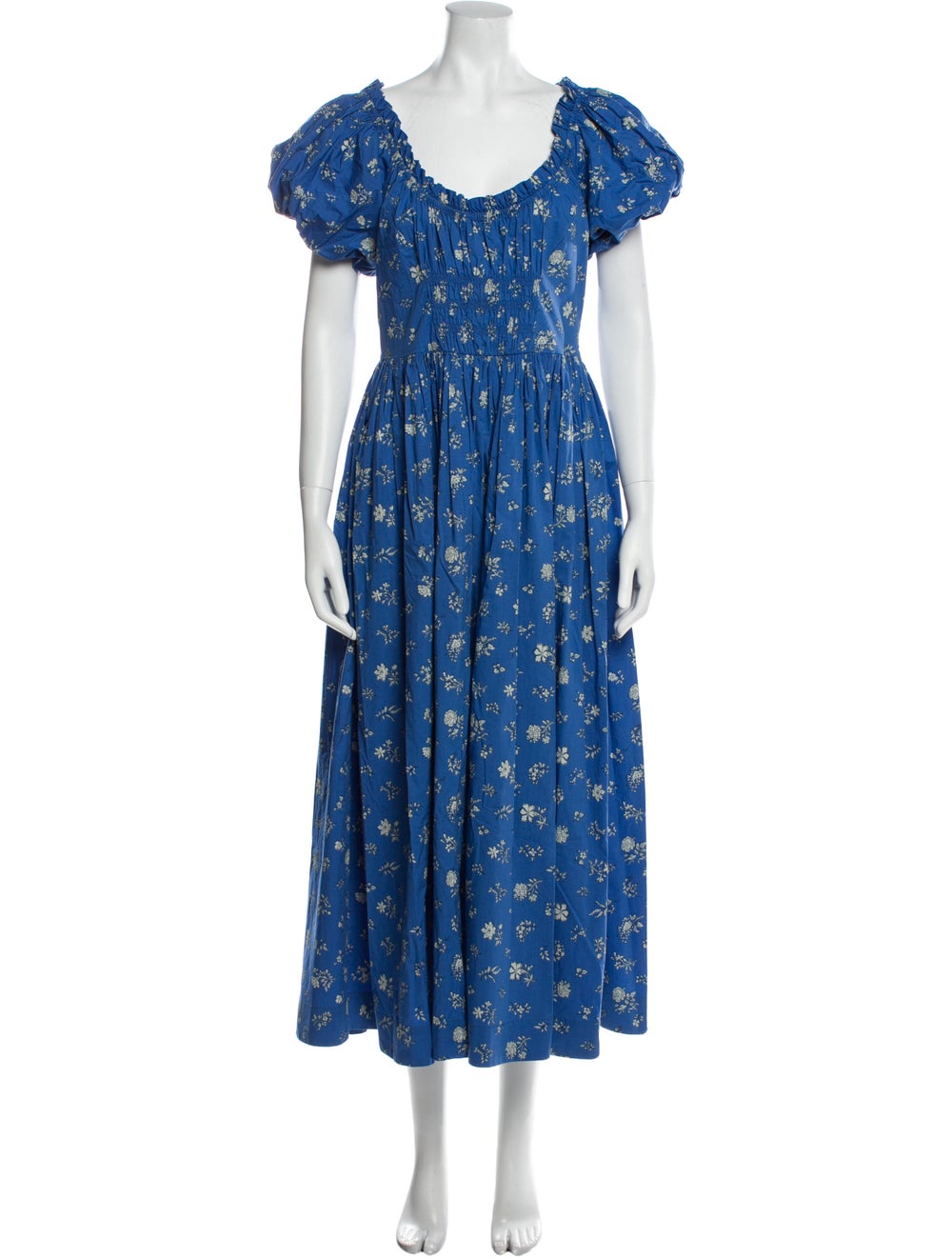 Dôen Floral Print Long Dress - image 1