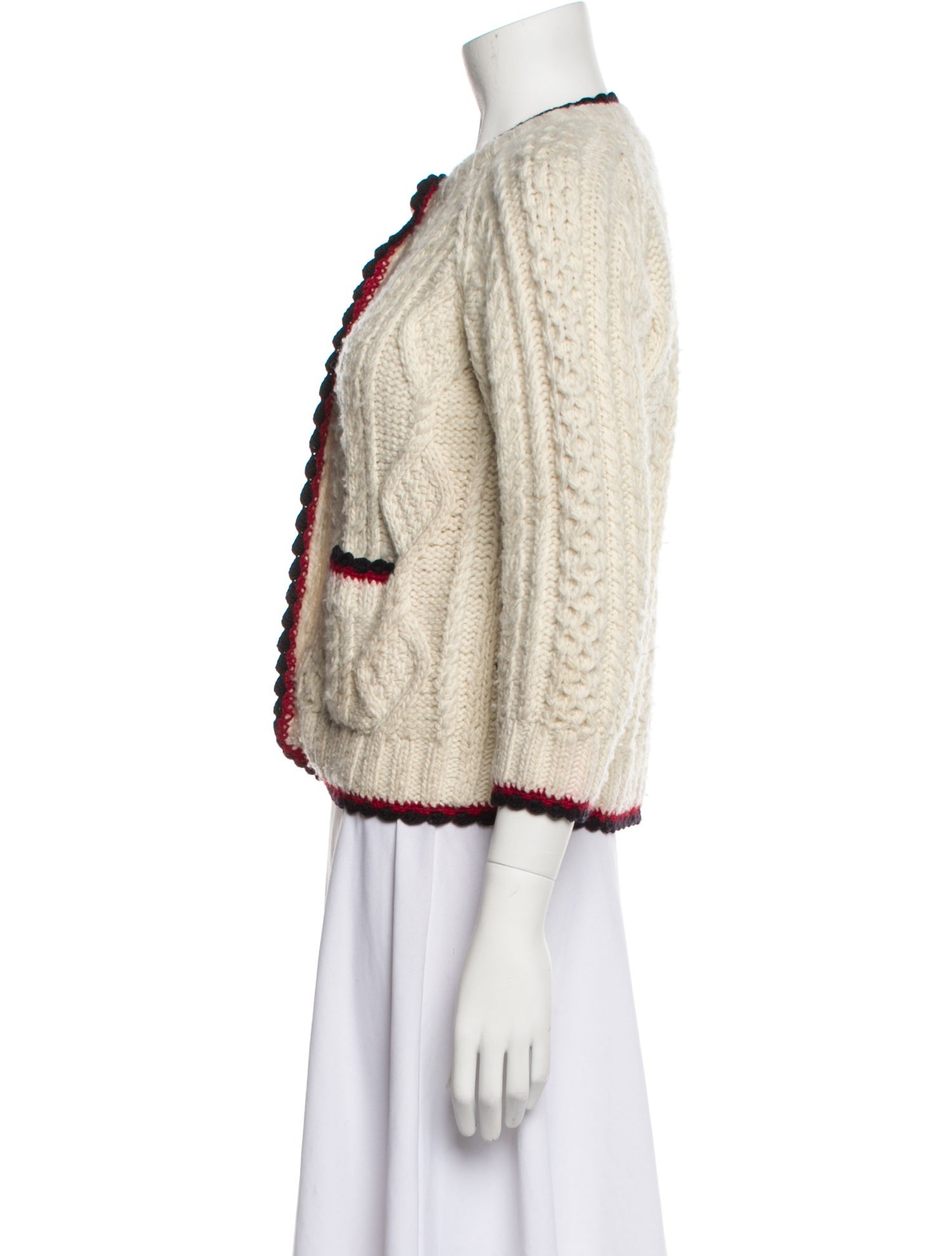 DÔEN Merino Wool Crew Neck Cardigan