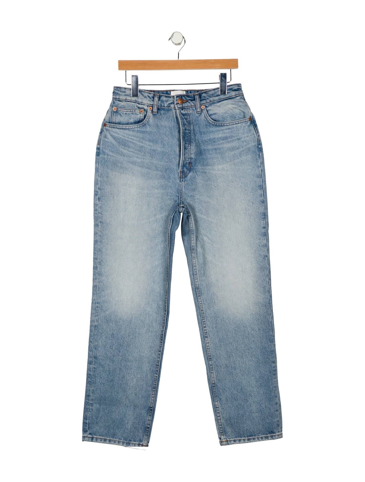 DÔEN High-Rise Straight Leg Jeans