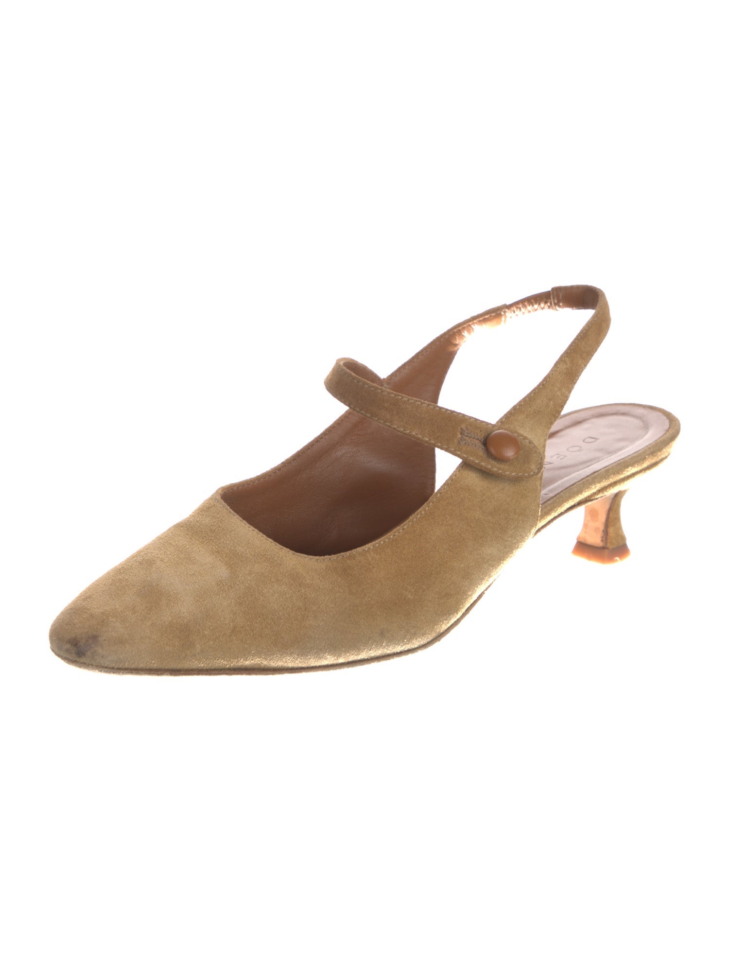 DÔEN Suede Slingback Pumps