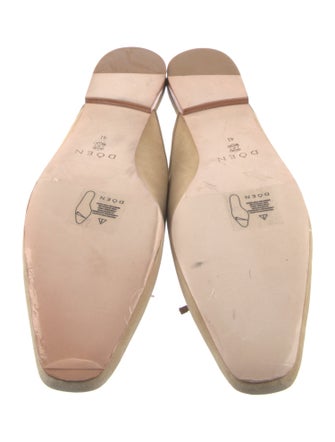 DÔEN Suede Bow Accents Mules