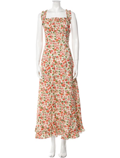 DÔEN Floral Print Long Dress