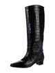 DÔEN Embossed Leather Riding Boots