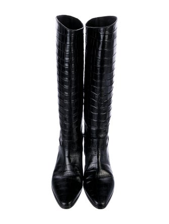 DÔEN Embossed Leather Riding Boots