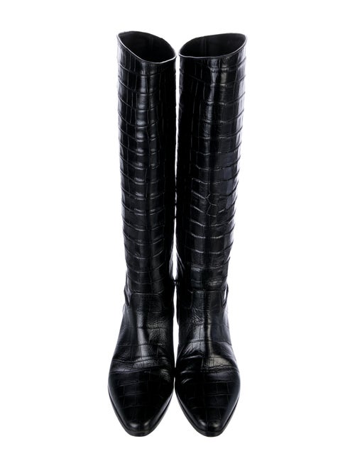 DÔEN Embossed Leather Riding Boots
