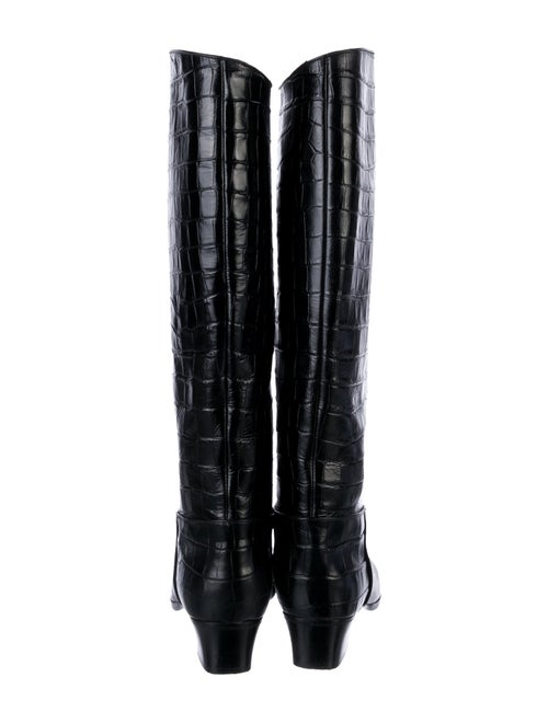 DÔEN Embossed Leather Riding Boots