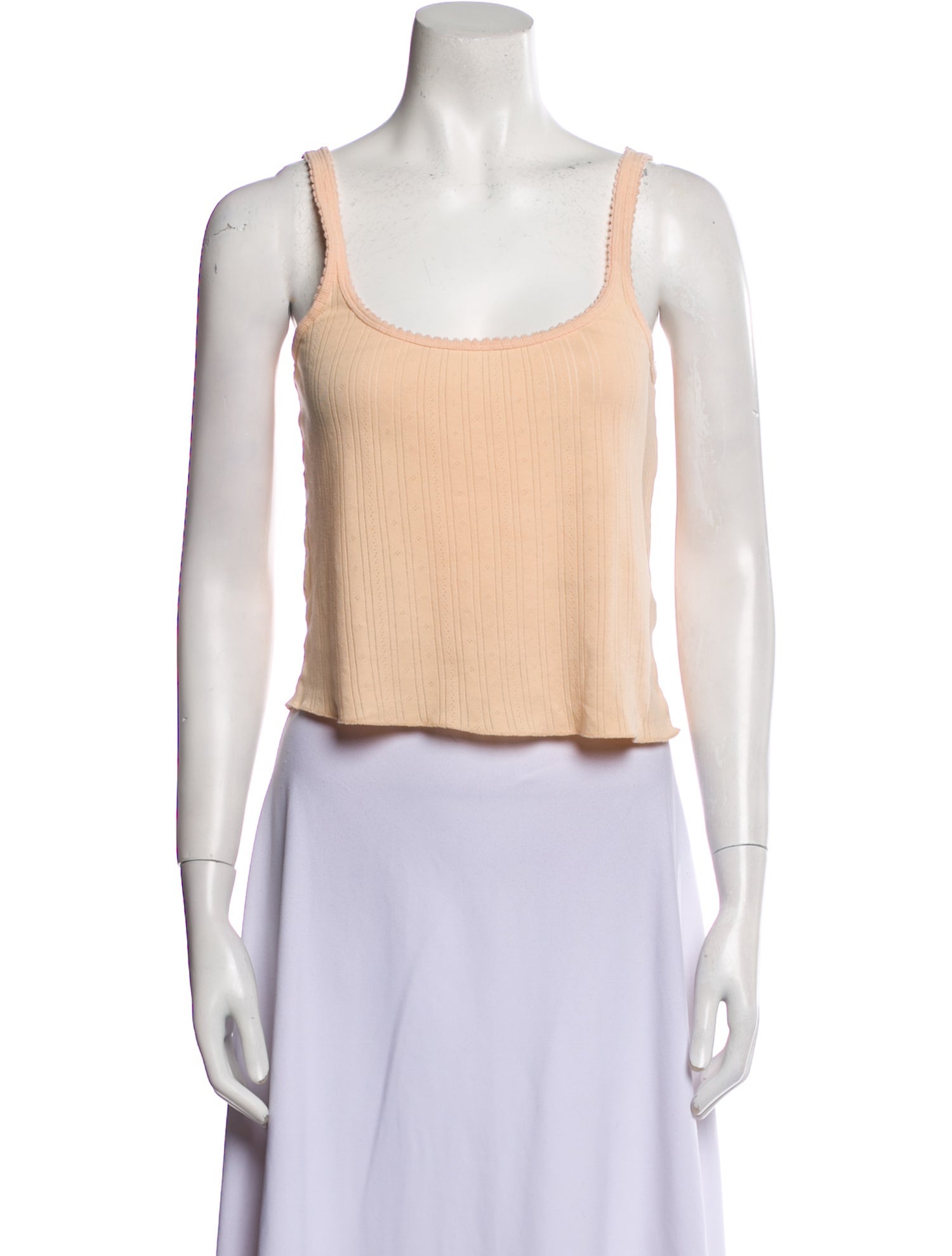 DÔEN Scoop Neck Sleeveless Crop Top