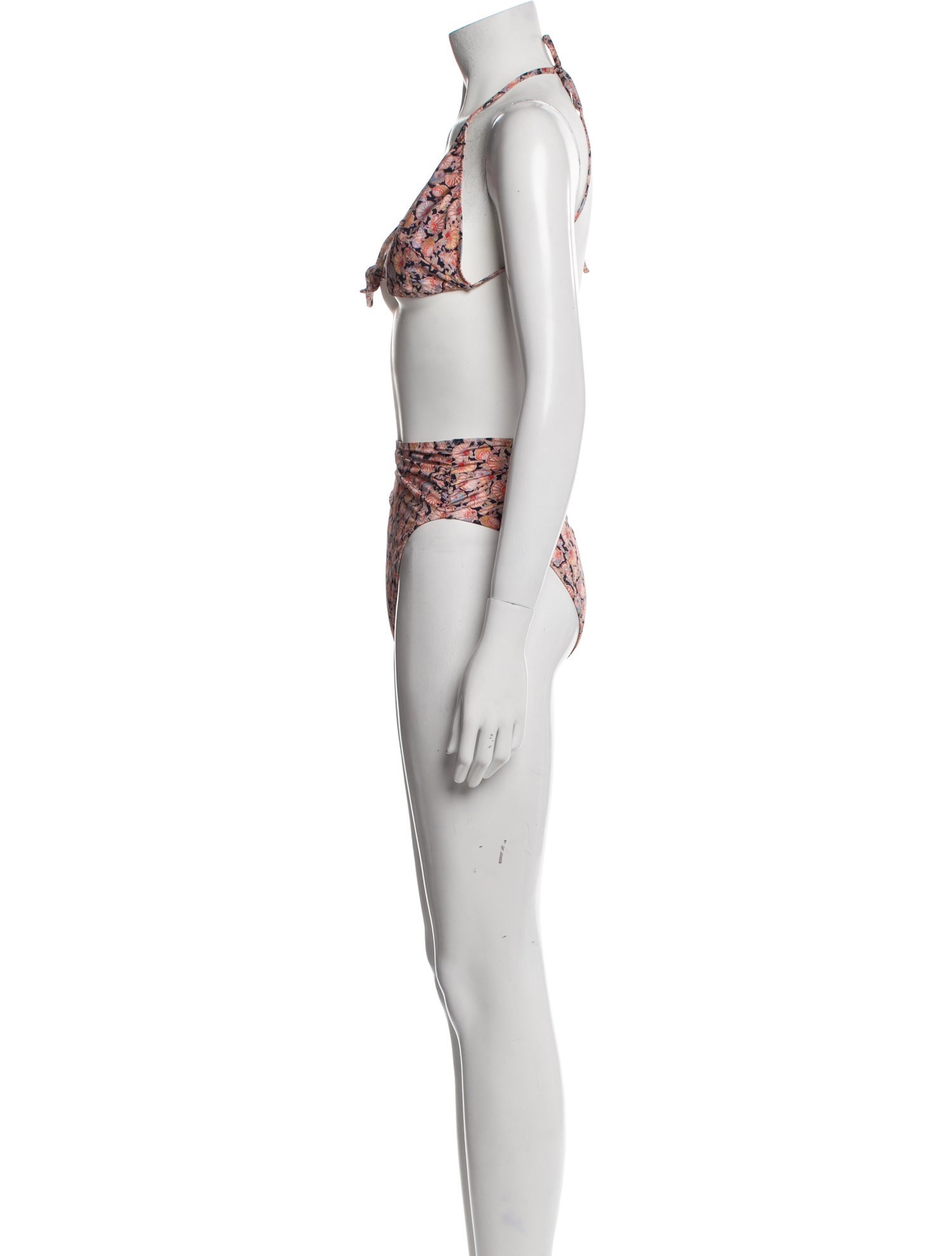 DÔEN Printed Bow Accents Bikini w/ Tags