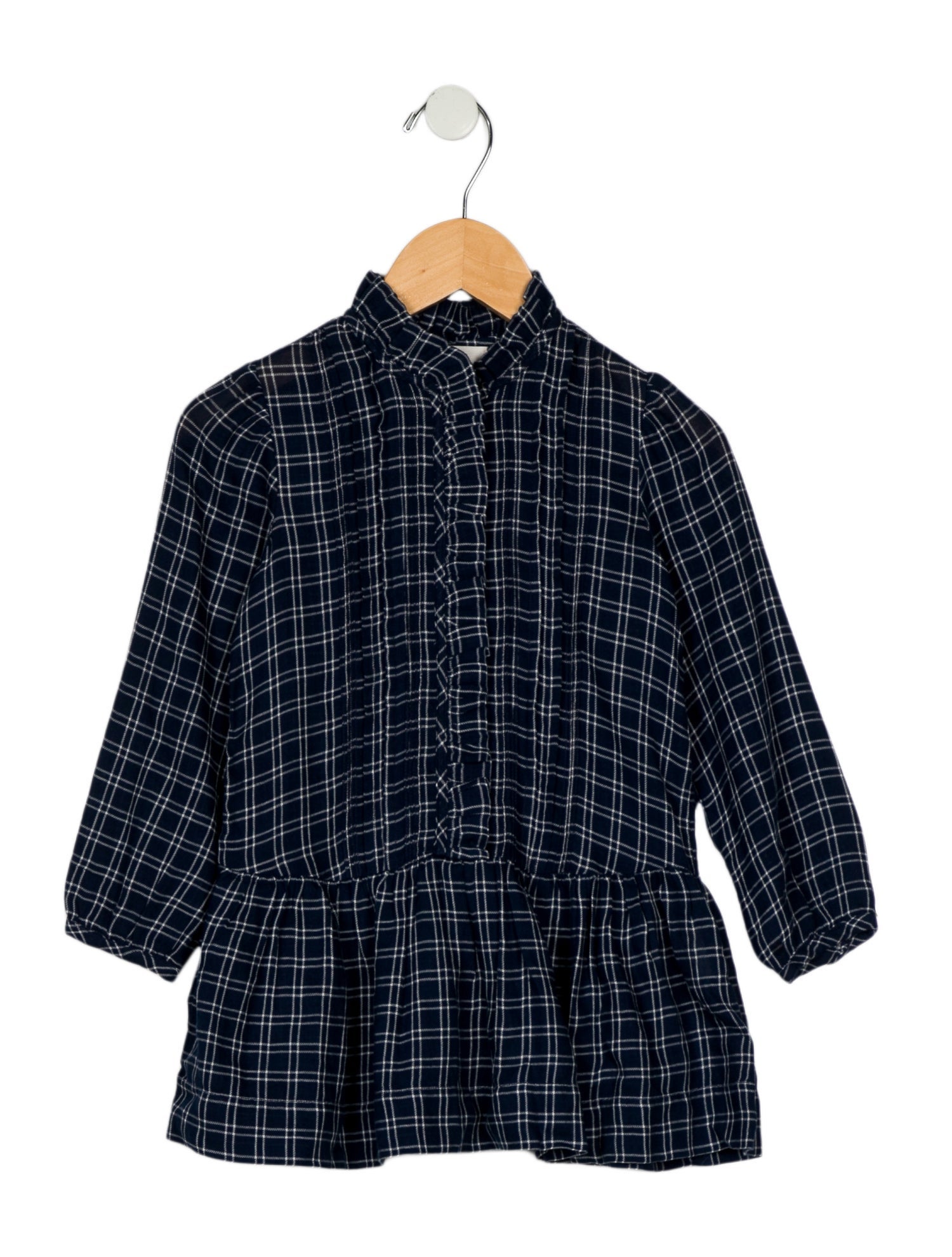 DÔEN Toddler Girls' Pattern Print Long Sleeve Organic Cotton Dress