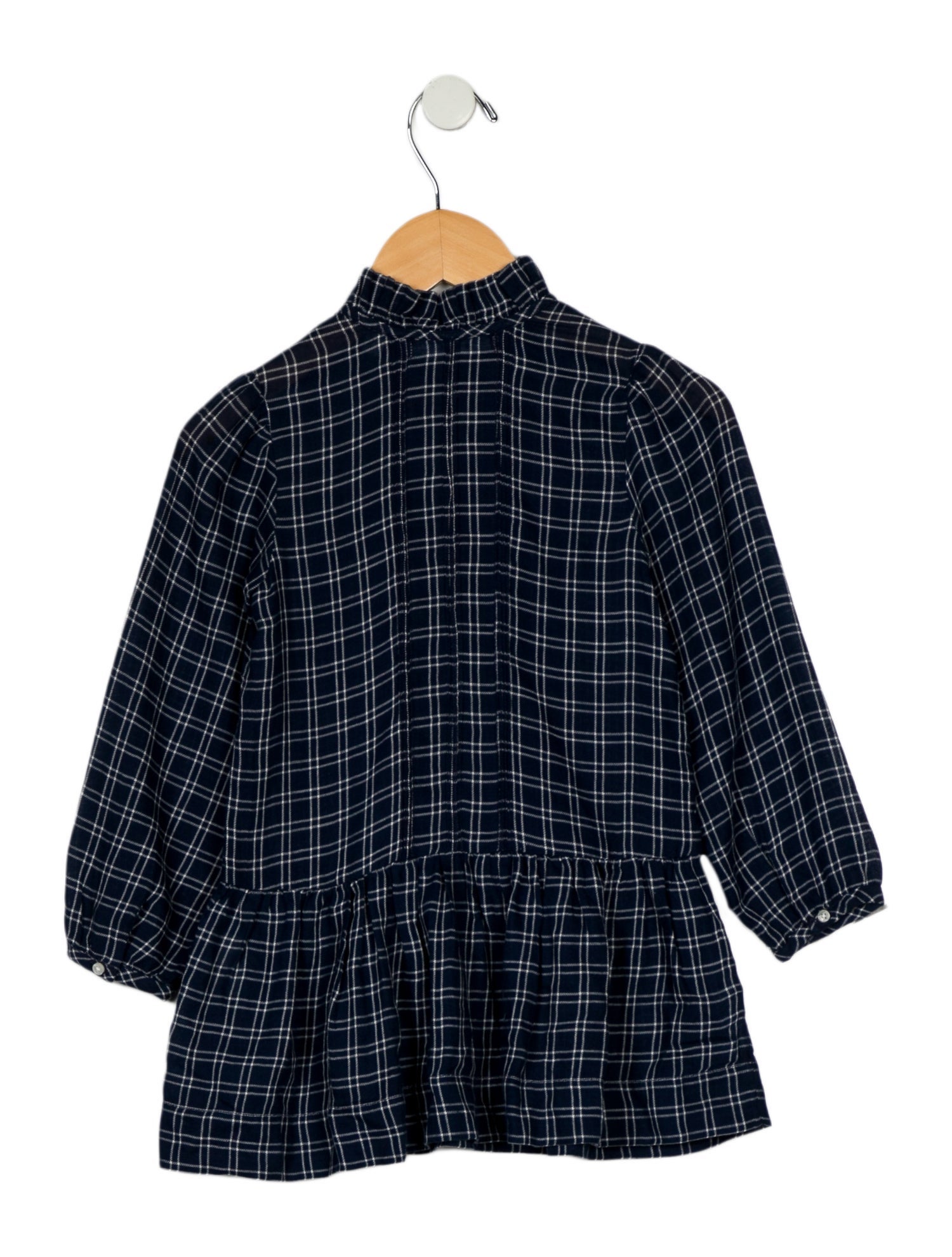 DÔEN Toddler Girls' Pattern Print Long Sleeve Organic Cotton Dress