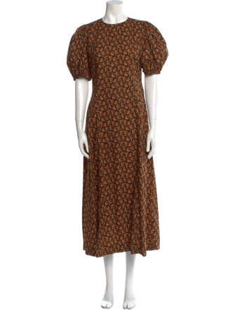 DÔEN Floral Print Long Dress