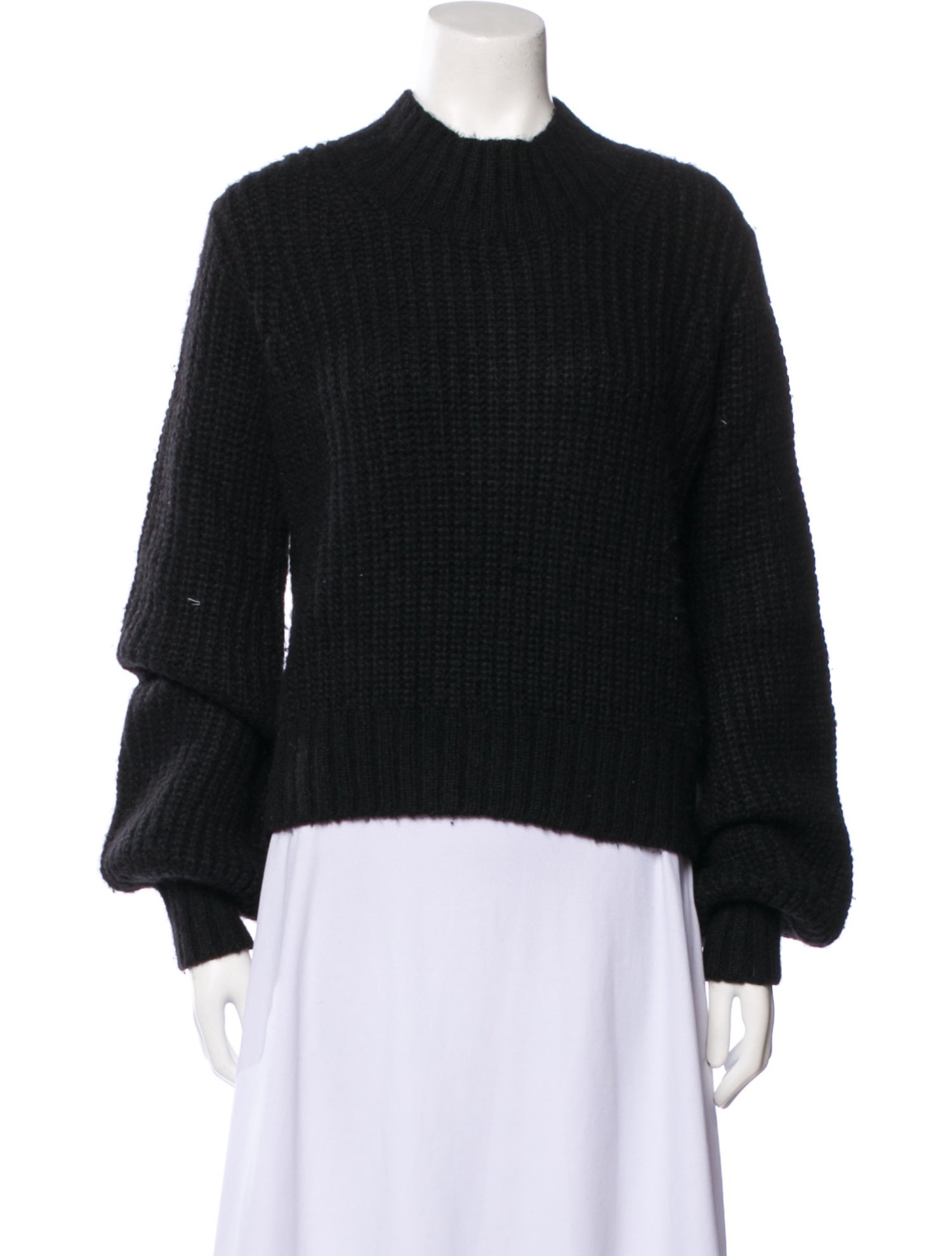 DÔEN Baby Alpaca Mock Neck Sweater