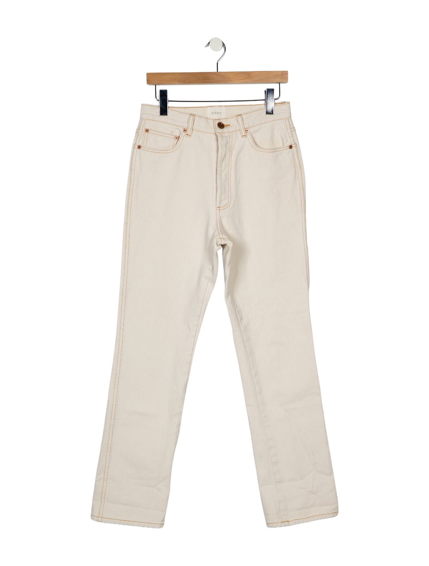 DÔEN Mid-Rise Straight Leg Jeans