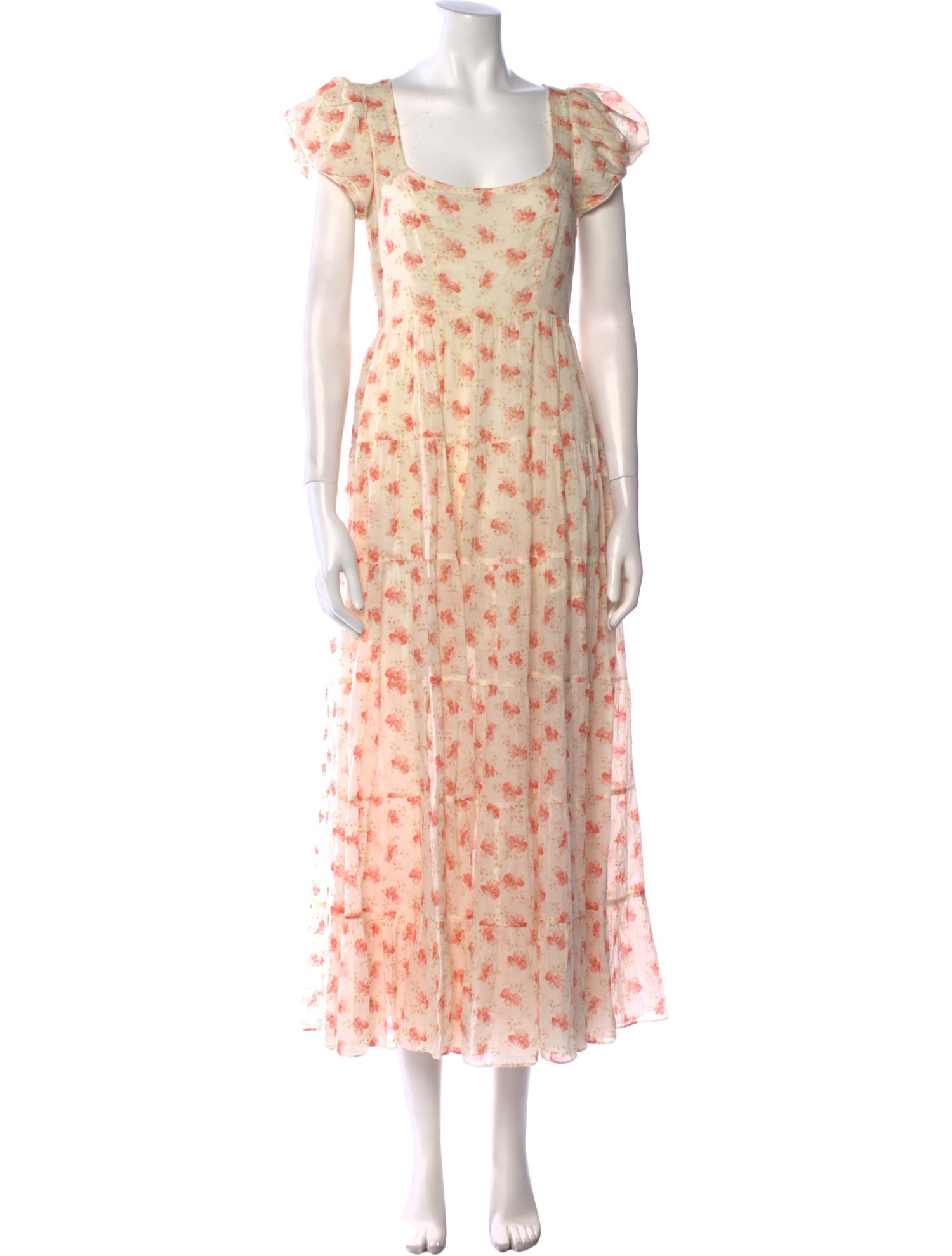 DÔEN Floral Print Long Dress