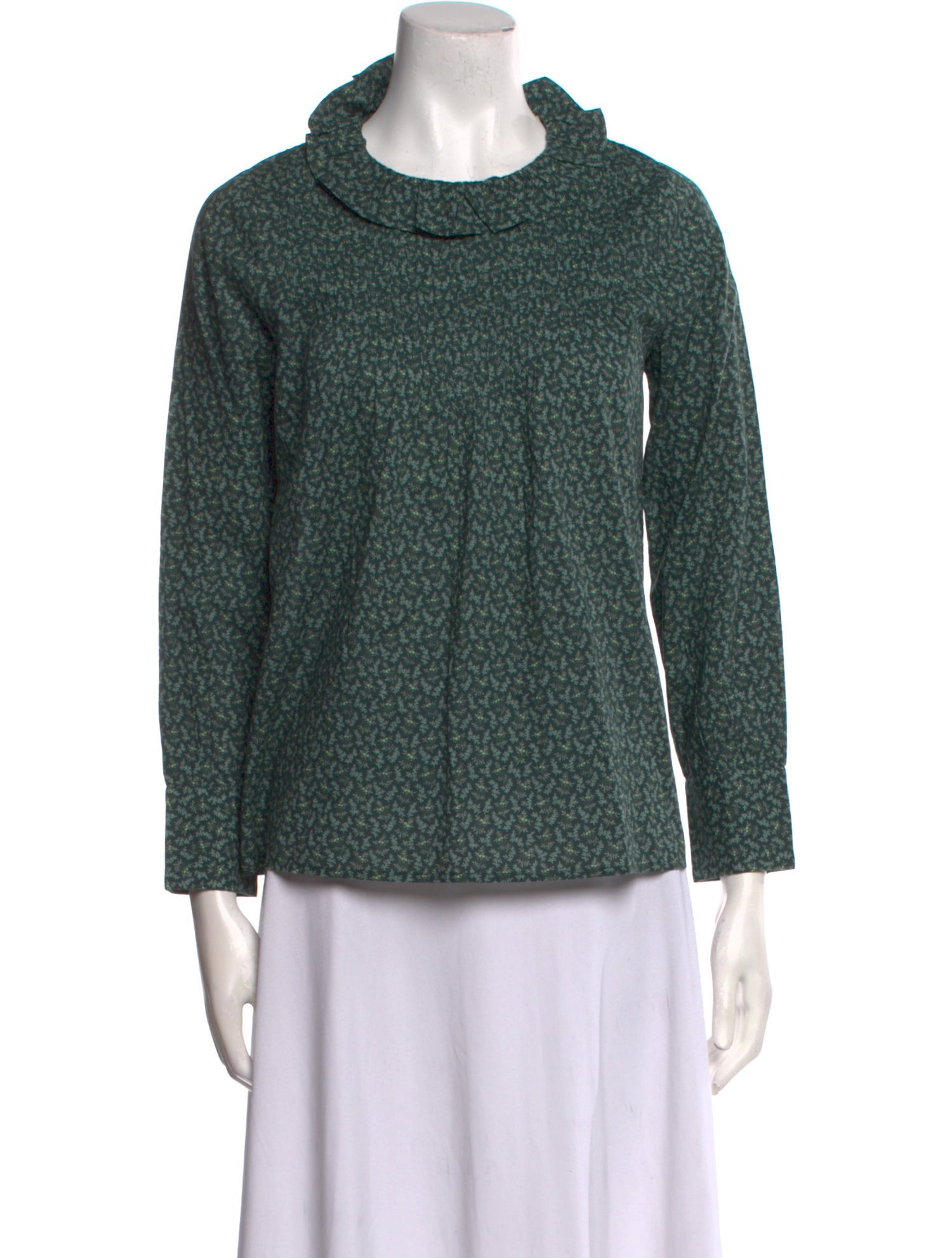 DÔEN Printed Cowl Neck Sweatshirt