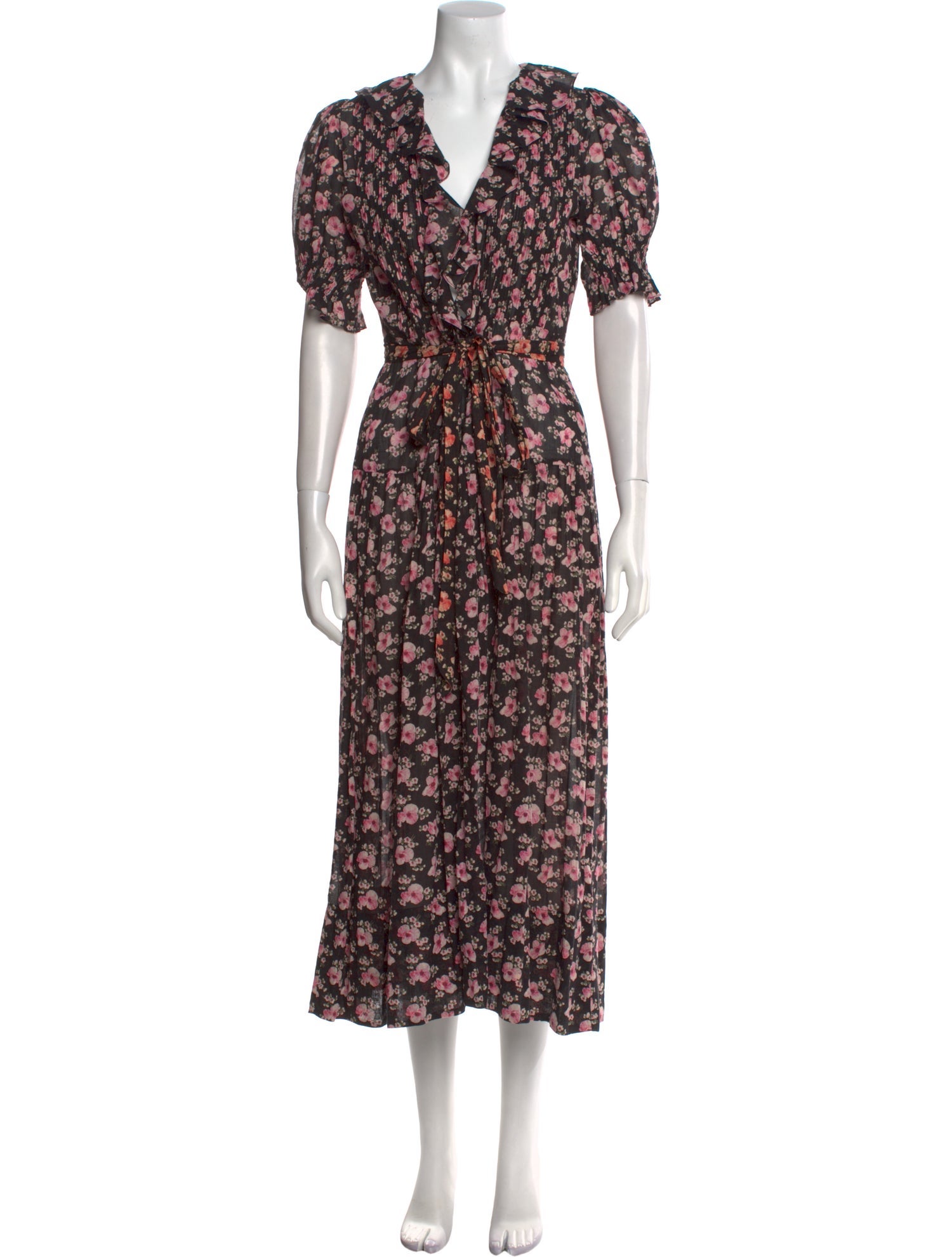 DÔEN Floral Print Long Dress