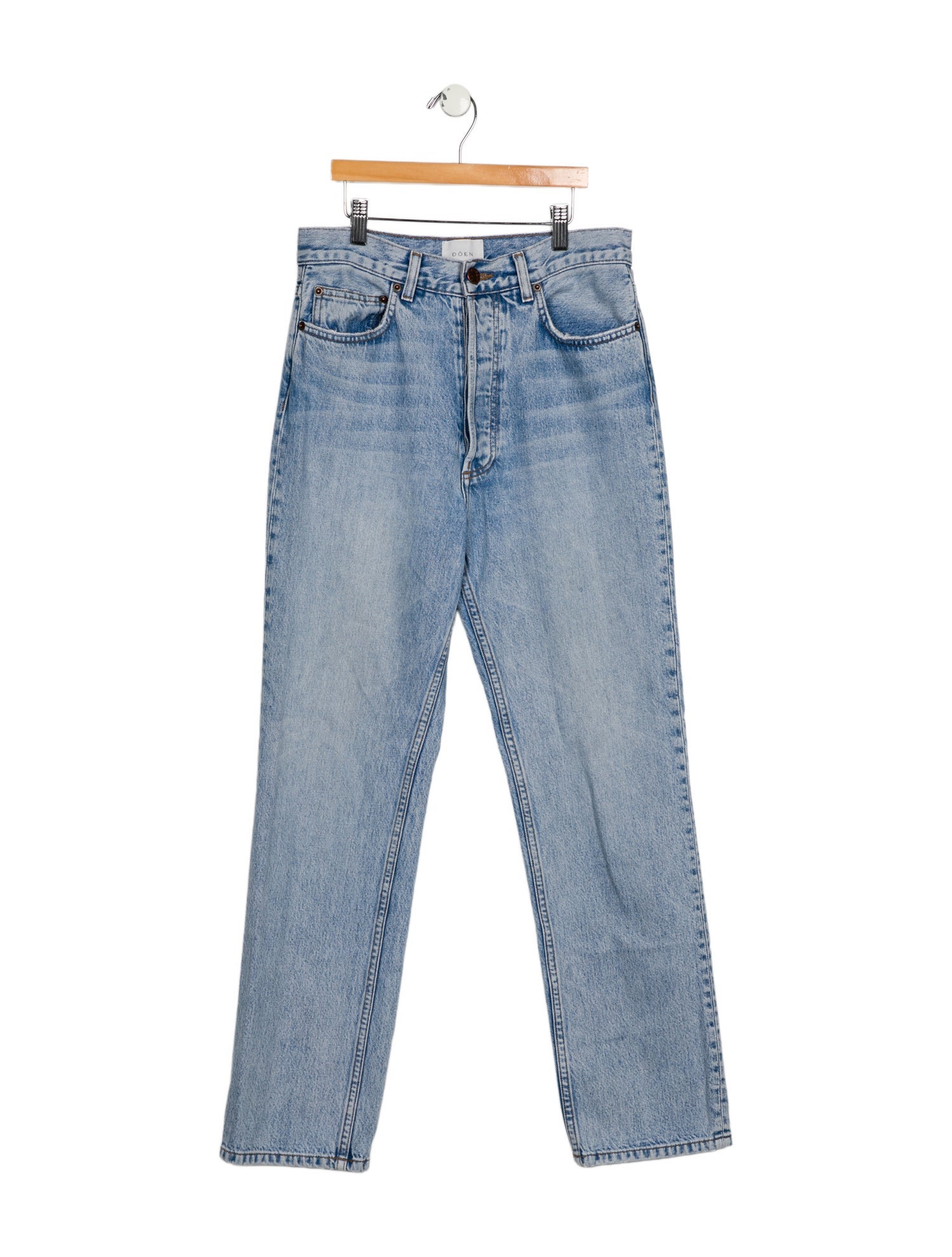 DÔEN High-Rise Straight Leg Jeans