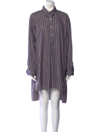 DÔEN Striped Knee-Length Dress