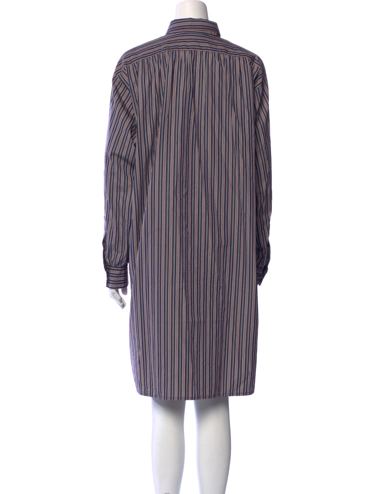 DÔEN Striped Knee-Length Dress