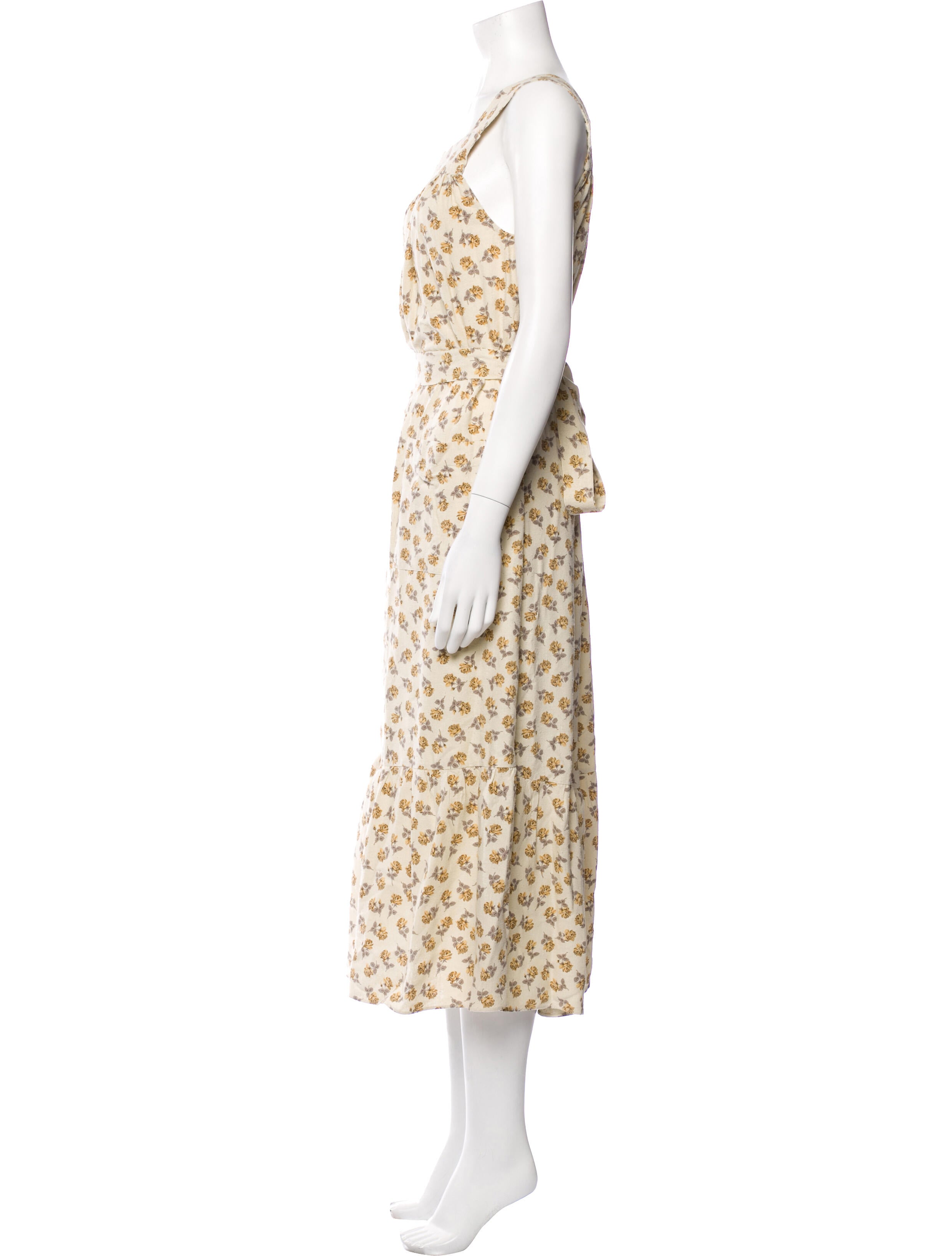 DÔEN Floral Print Long Dress