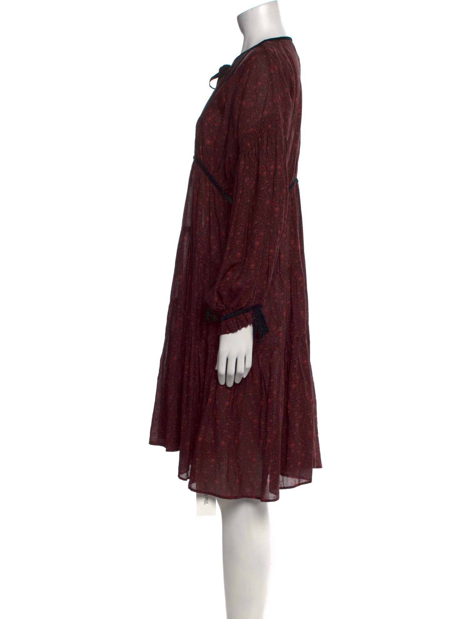 DÔEN Printed Knee-Length Dress