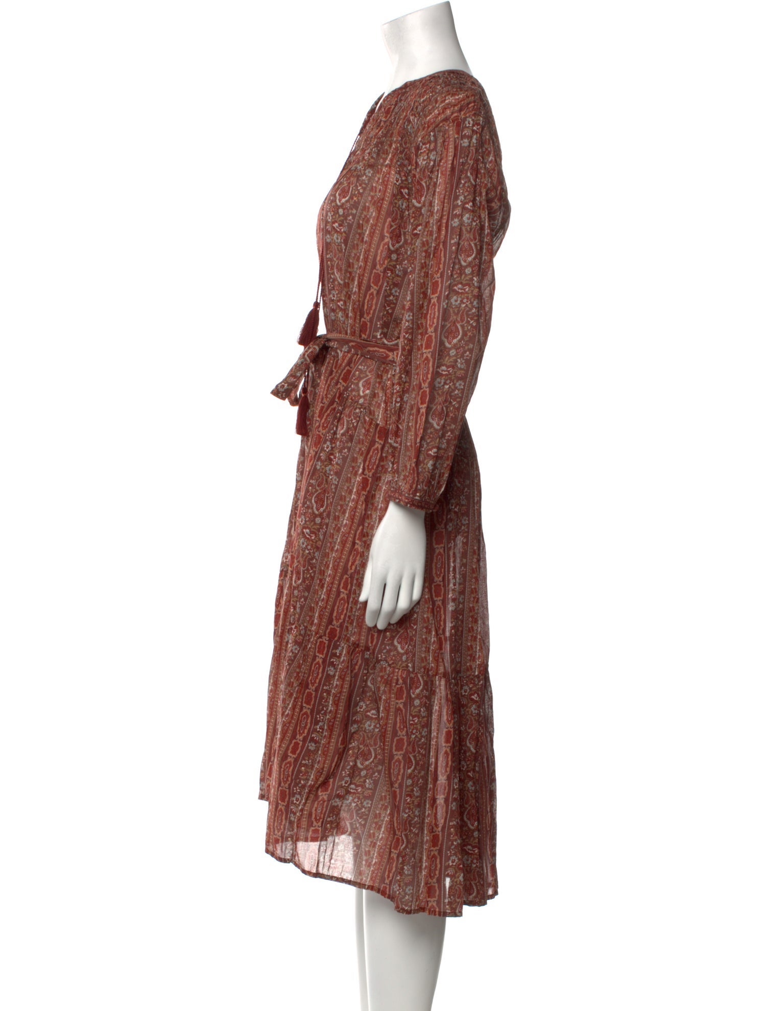 DÔEN Paisley Print Midi Length Dress w/ Tags