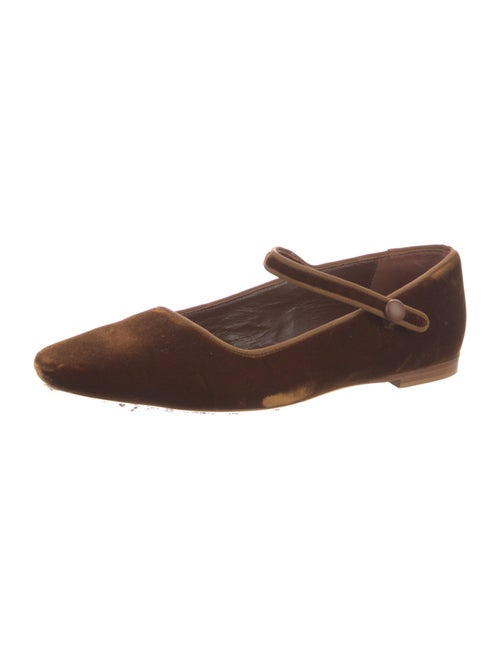 DÔEN Velvet Grosgrain Trim Mary Jane Flats