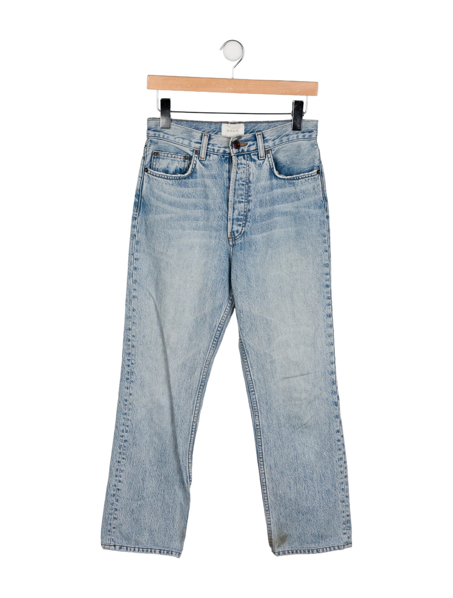 DÔEN High-Rise Straight Leg Jeans