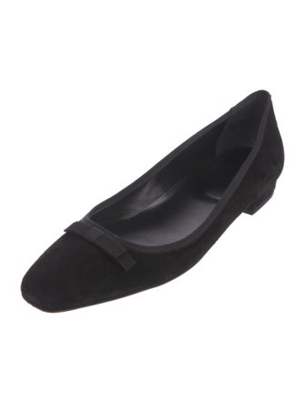 DÔEN Suede Bow Accents Ballet Flats