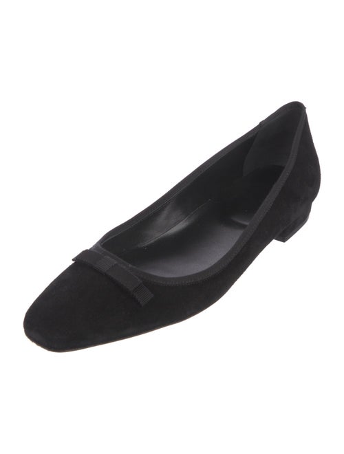 DÔEN Suede Bow Accents Ballet Flats